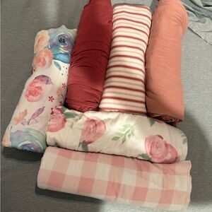 Copper pearl swaddle blankets